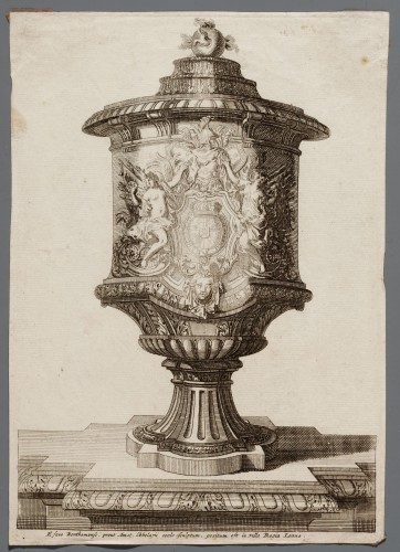 Ornamentprent. Vasses de la Maison Royalle de Loo (kopie).